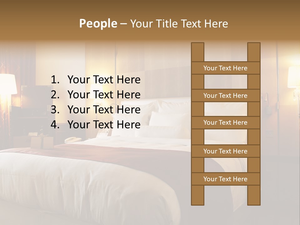 Night Home Bedroom PowerPoint Template