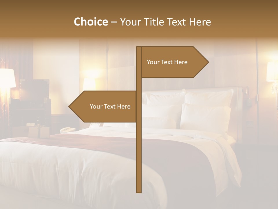 Night Home Bedroom PowerPoint Template