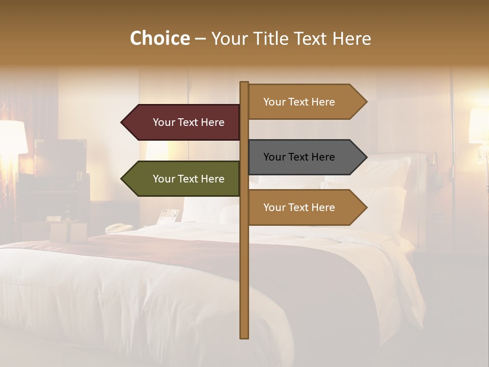 Night Home Bedroom PowerPoint Template