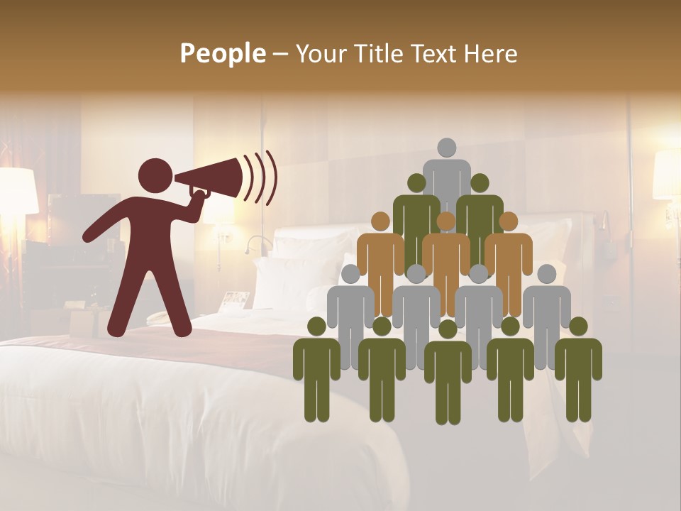 Night Home Bedroom PowerPoint Template