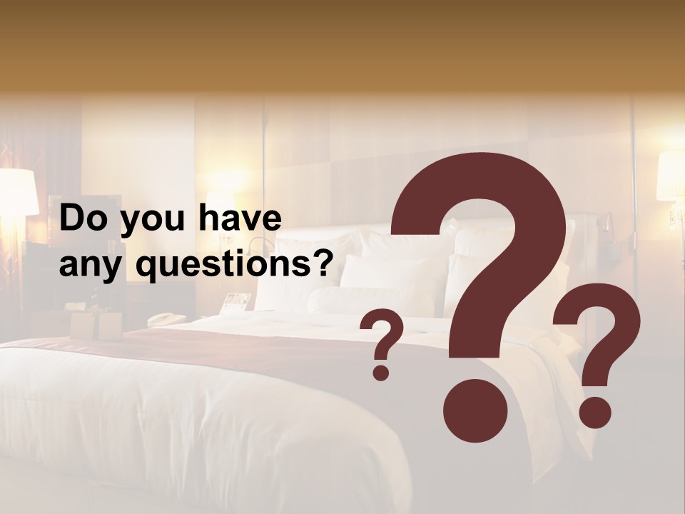 Night Home Bedroom PowerPoint Template