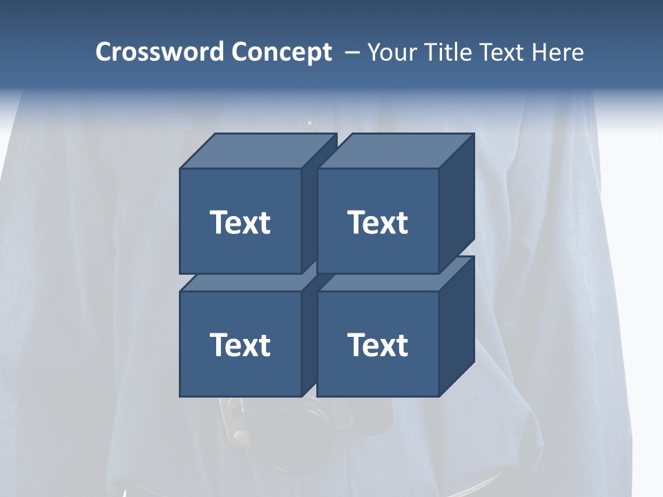 Blue Male Tourist PowerPoint Template