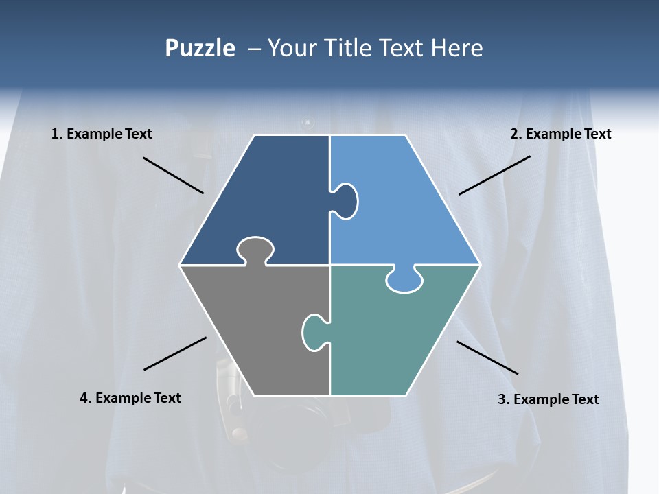 Blue Male Tourist PowerPoint Template