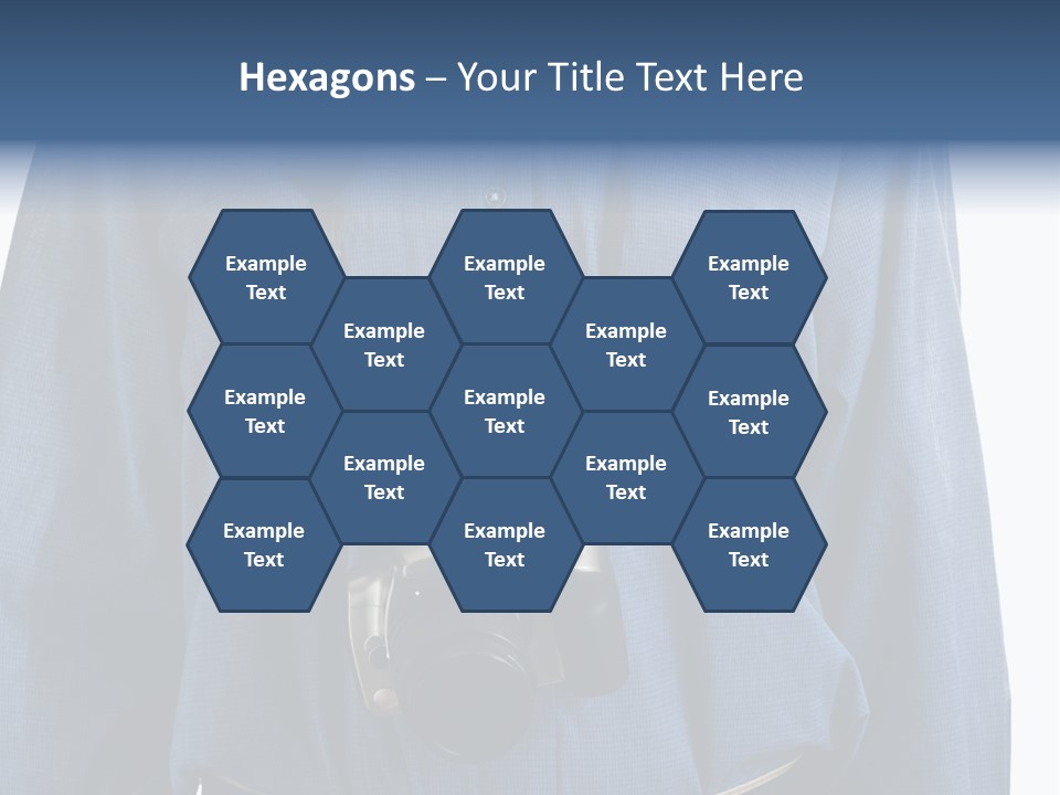 Blue Male Tourist PowerPoint Template