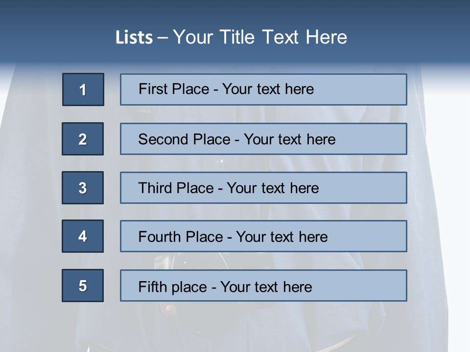 Blue Male Tourist PowerPoint Template
