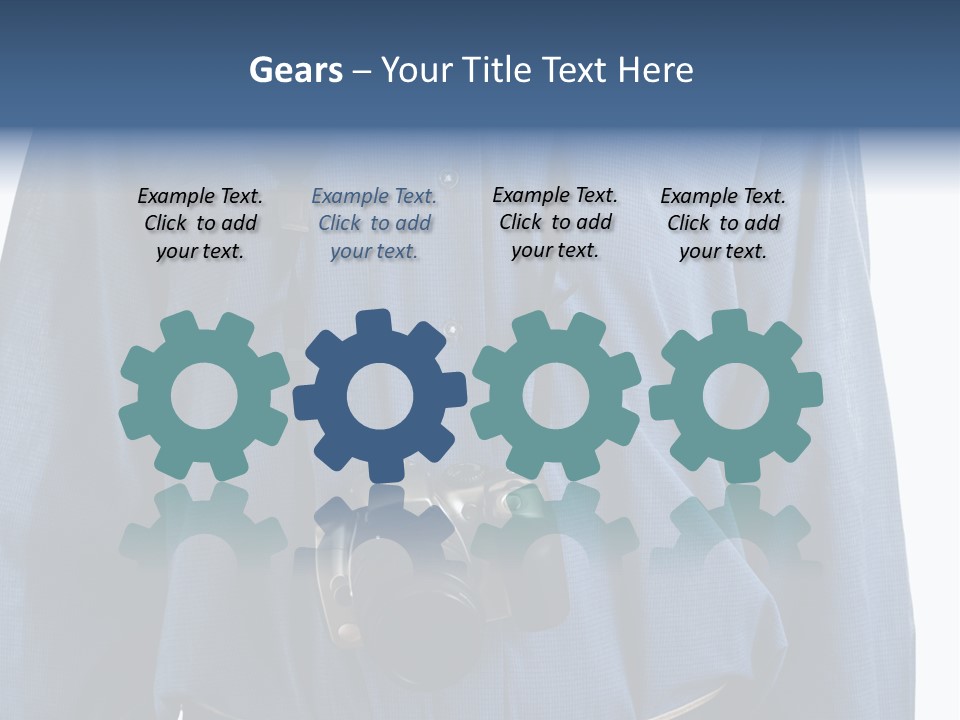 Blue Male Tourist PowerPoint Template