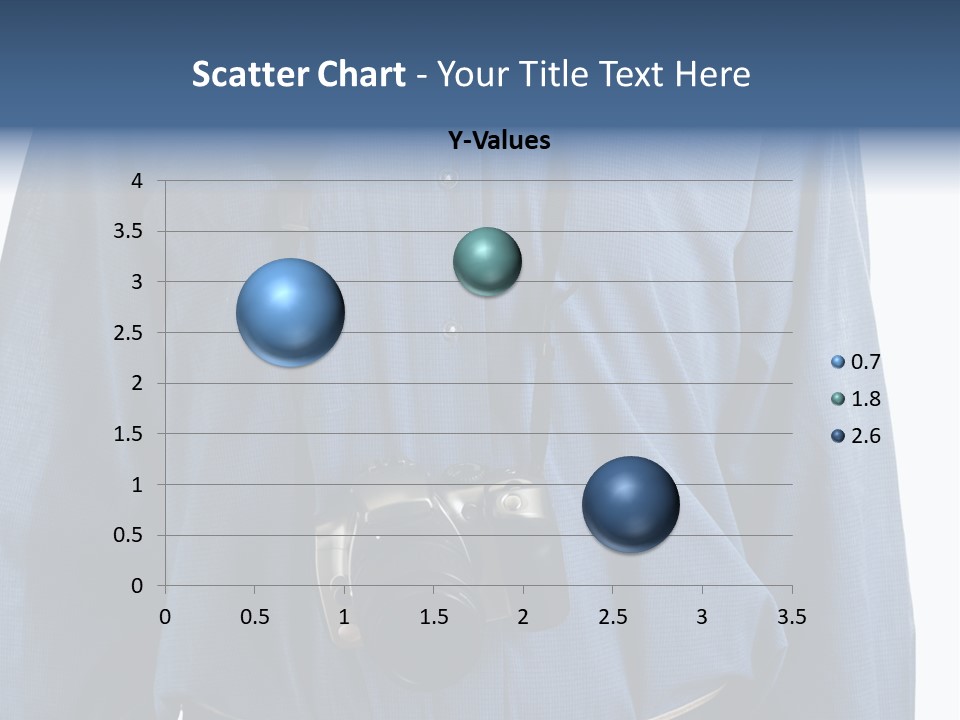Blue Male Tourist PowerPoint Template
