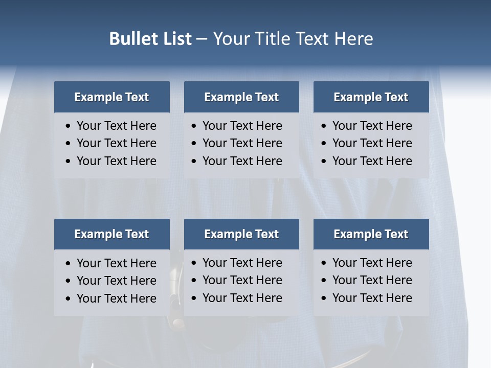 Blue Male Tourist PowerPoint Template