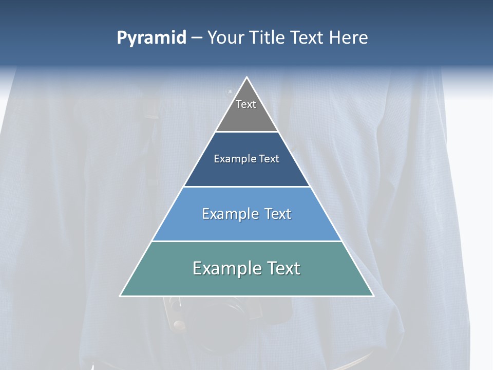 Blue Male Tourist PowerPoint Template