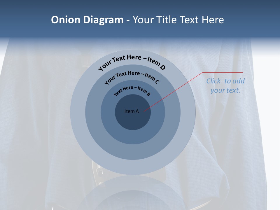 Blue Male Tourist PowerPoint Template