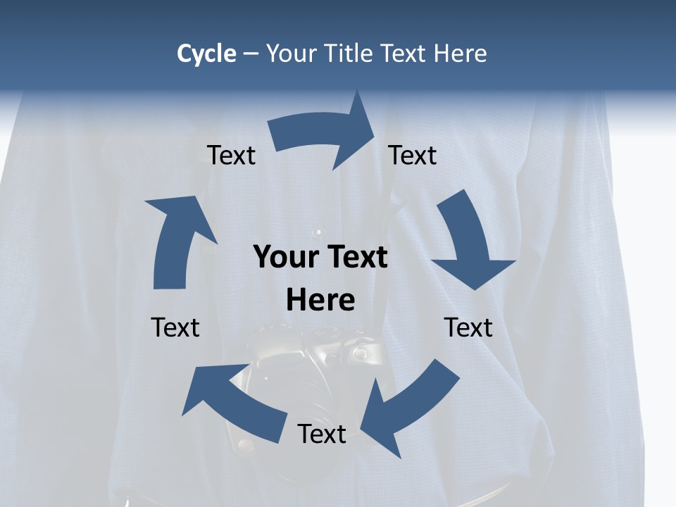 Blue Male Tourist PowerPoint Template