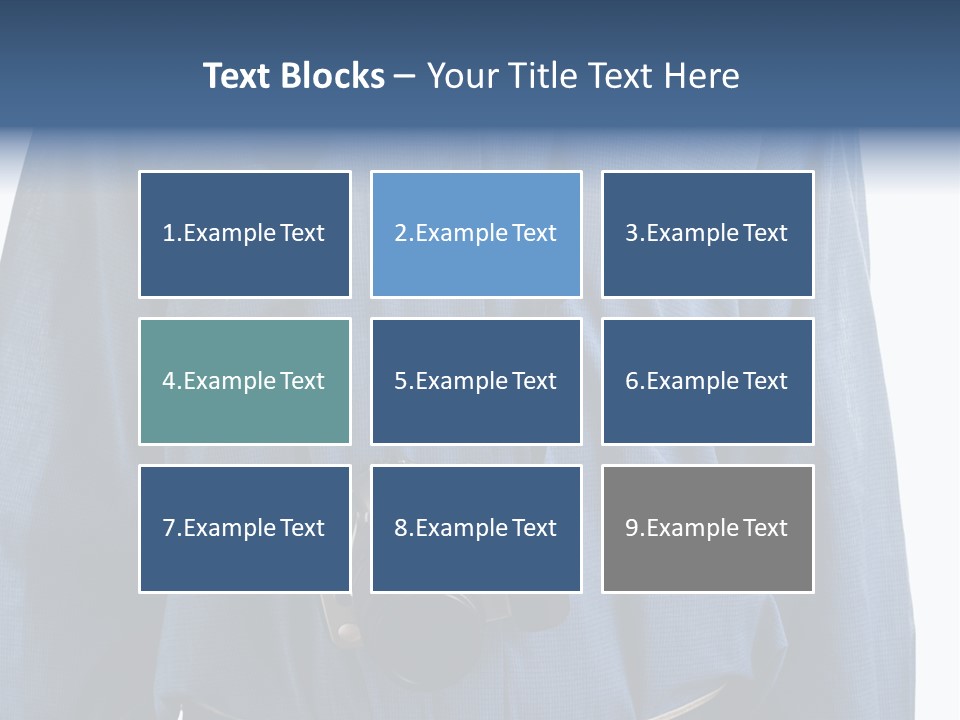 Blue Male Tourist PowerPoint Template