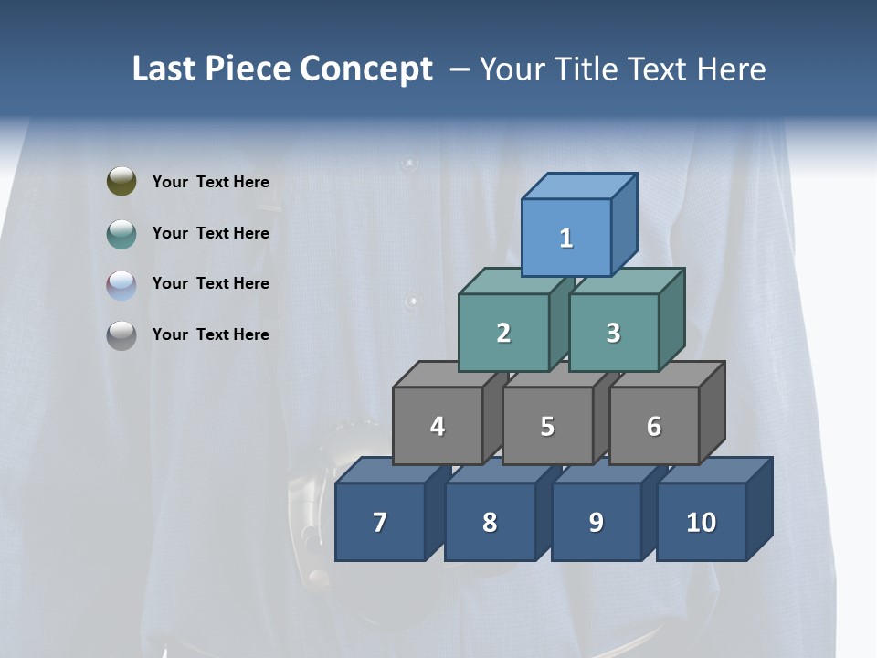 Blue Male Tourist PowerPoint Template