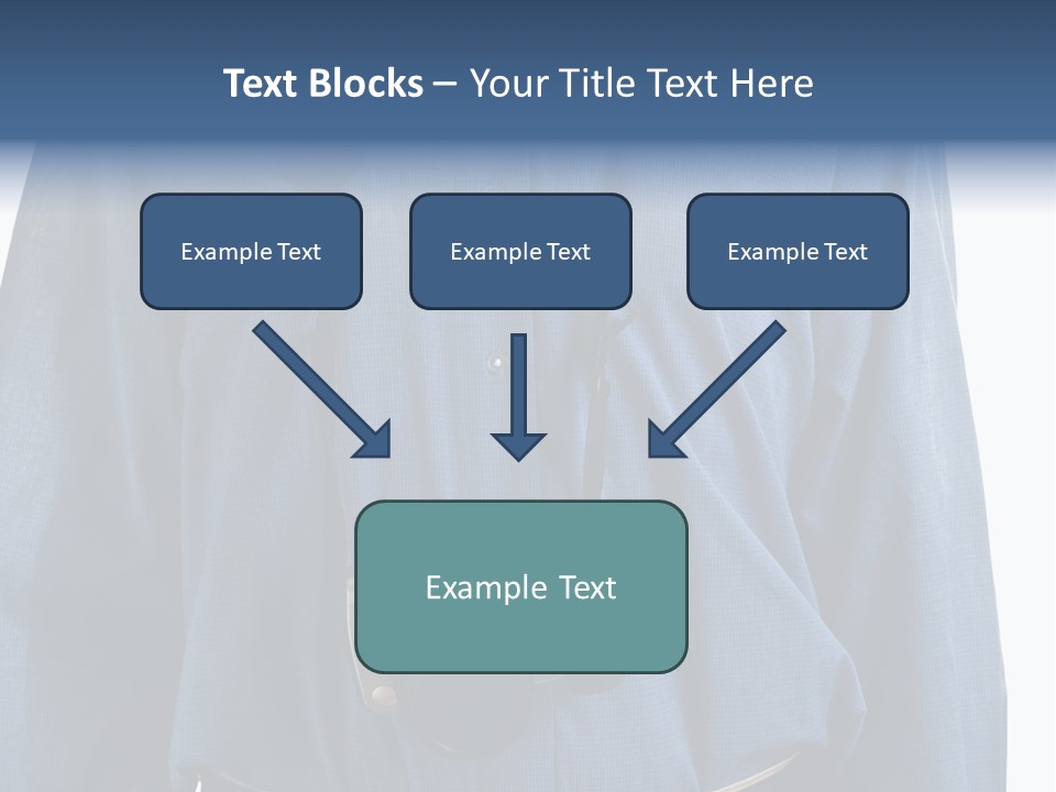 Blue Male Tourist PowerPoint Template