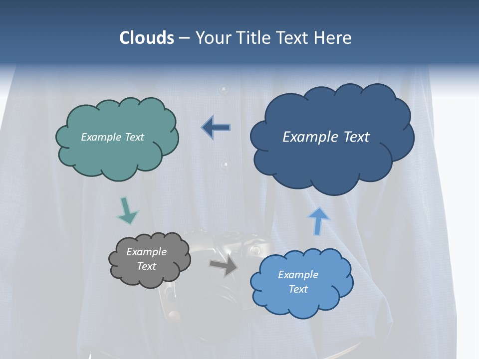 Blue Male Tourist PowerPoint Template