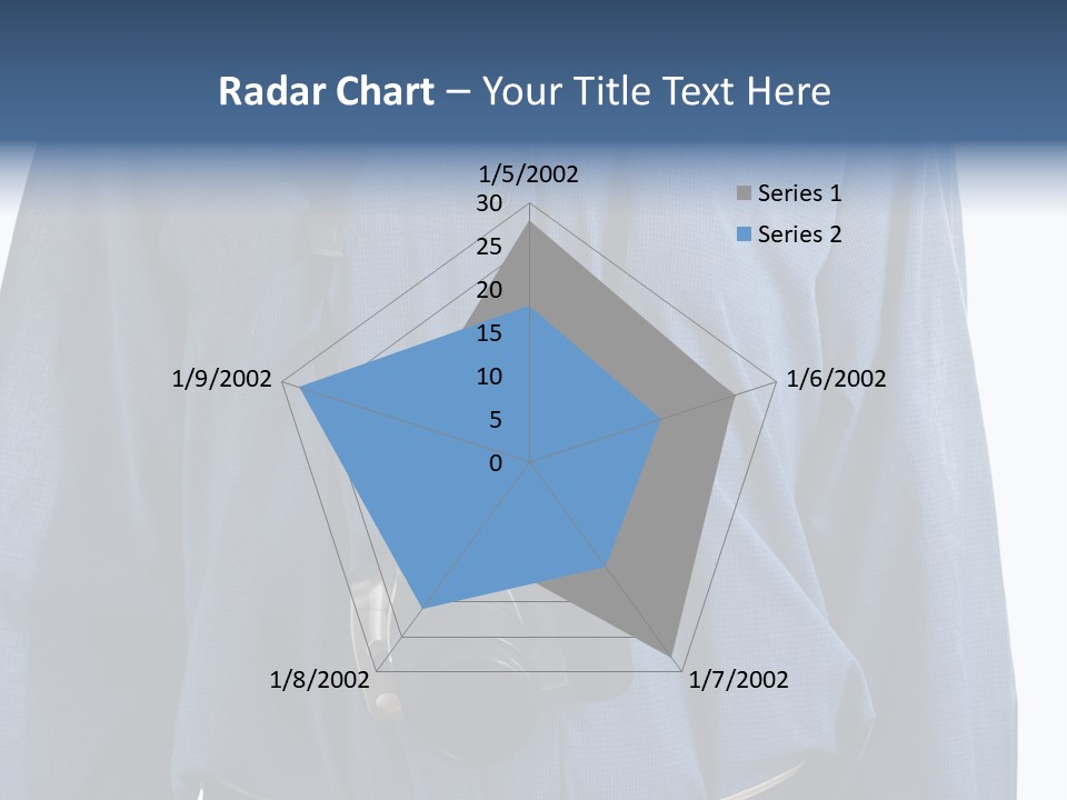 Blue Male Tourist PowerPoint Template