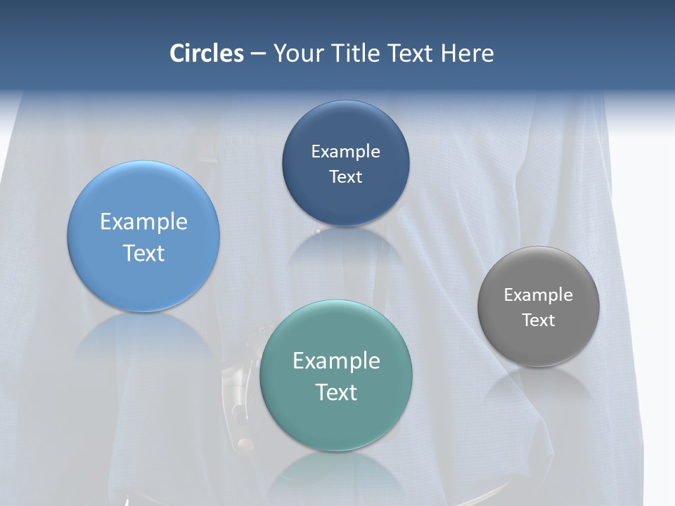 Blue Male Tourist PowerPoint Template