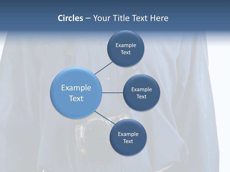 Blue Male Tourist PowerPoint Template