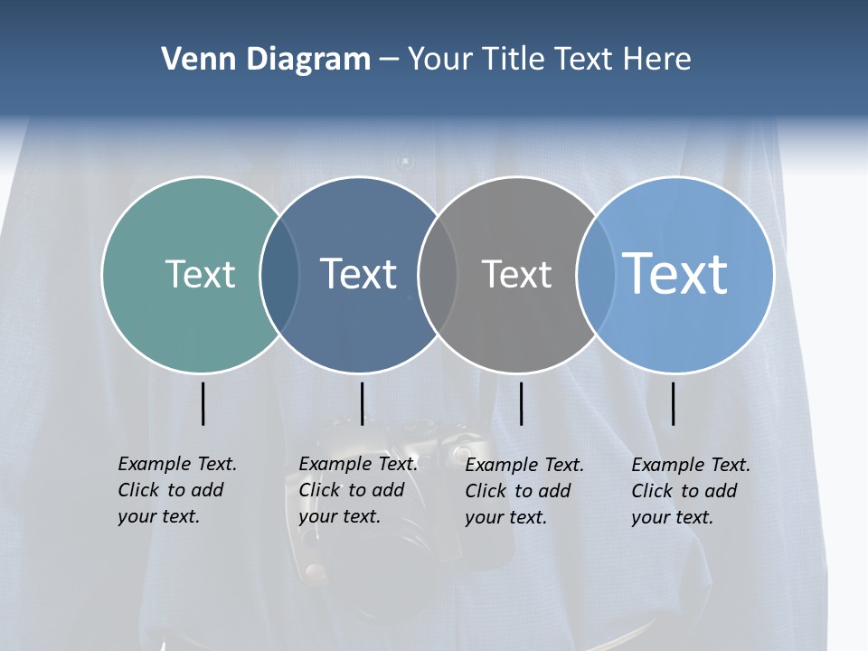 Blue Male Tourist PowerPoint Template