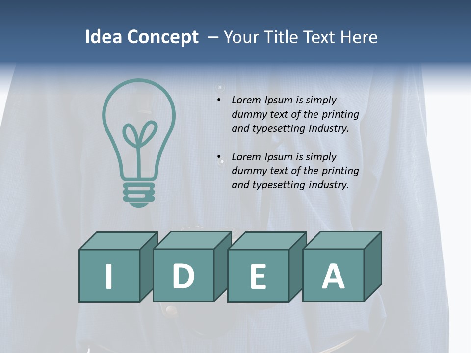 Blue Male Tourist PowerPoint Template