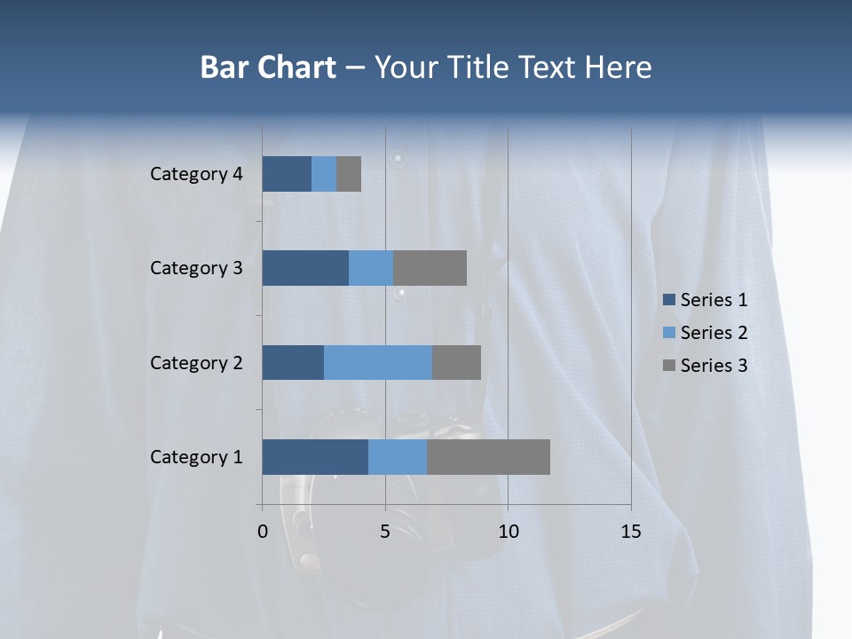 Blue Male Tourist PowerPoint Template