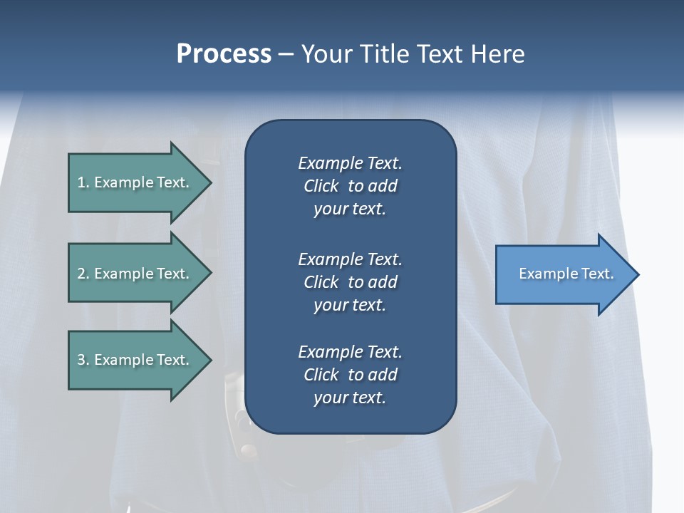 Blue Male Tourist PowerPoint Template