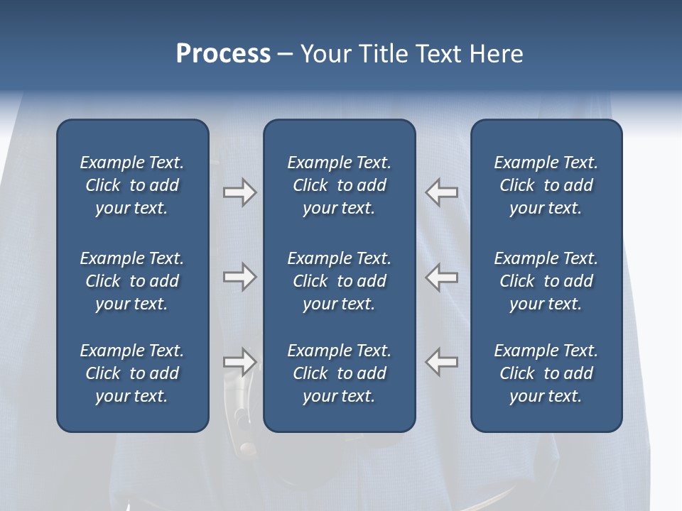 Blue Male Tourist PowerPoint Template