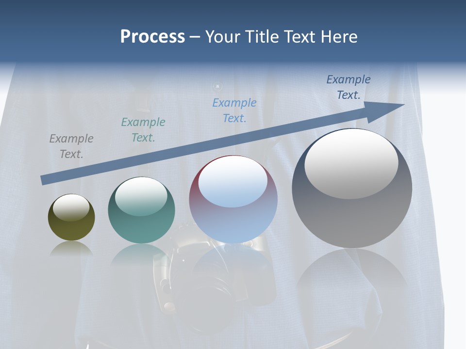 Blue Male Tourist PowerPoint Template