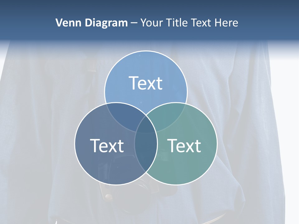 Blue Male Tourist PowerPoint Template