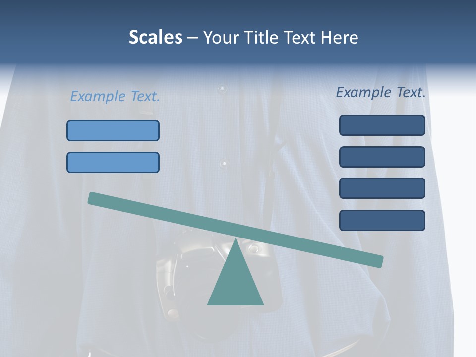 Blue Male Tourist PowerPoint Template