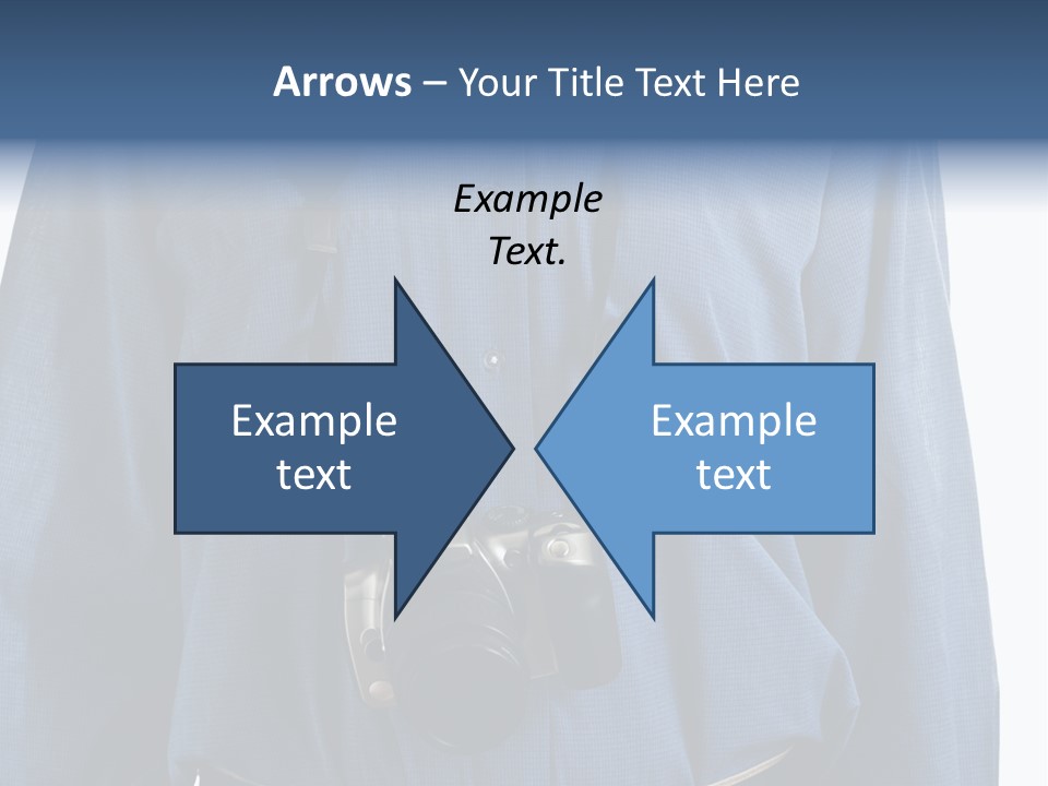 Blue Male Tourist PowerPoint Template