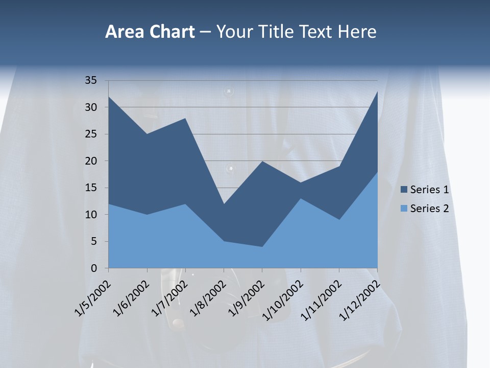 Blue Male Tourist PowerPoint Template