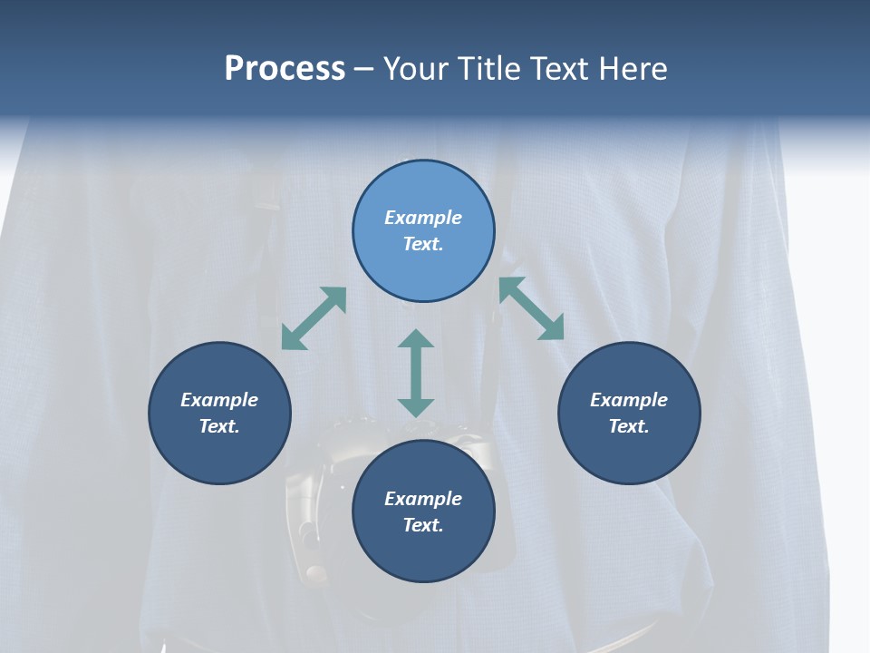 Blue Male Tourist PowerPoint Template