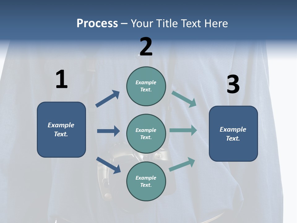 Blue Male Tourist PowerPoint Template
