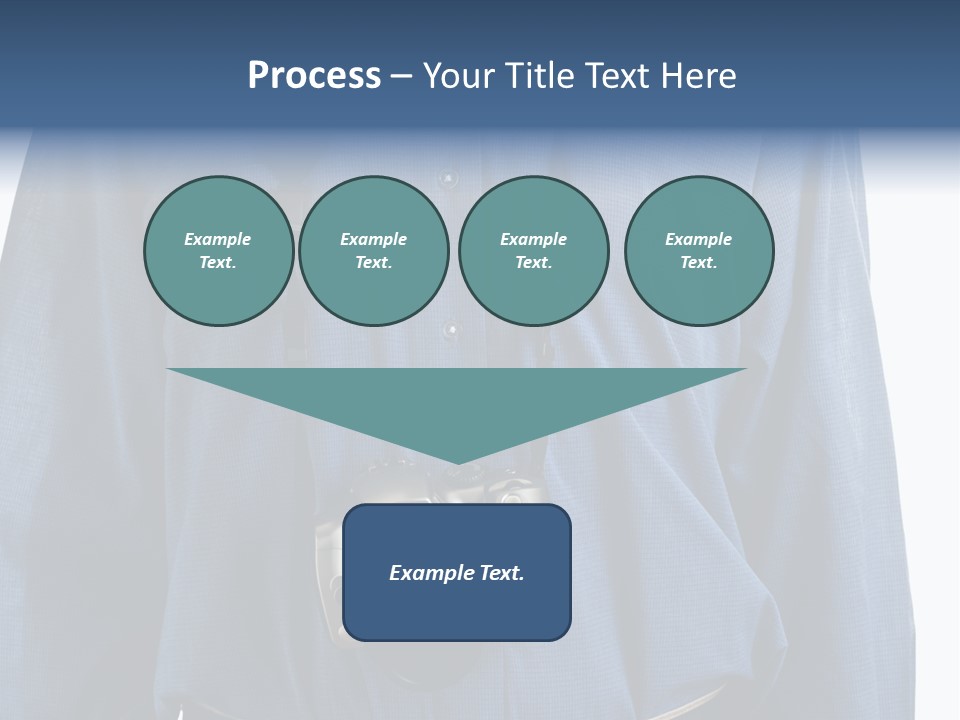 Blue Male Tourist PowerPoint Template