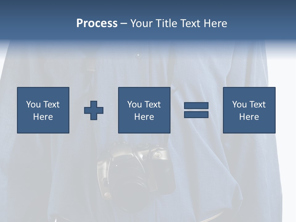 Blue Male Tourist PowerPoint Template