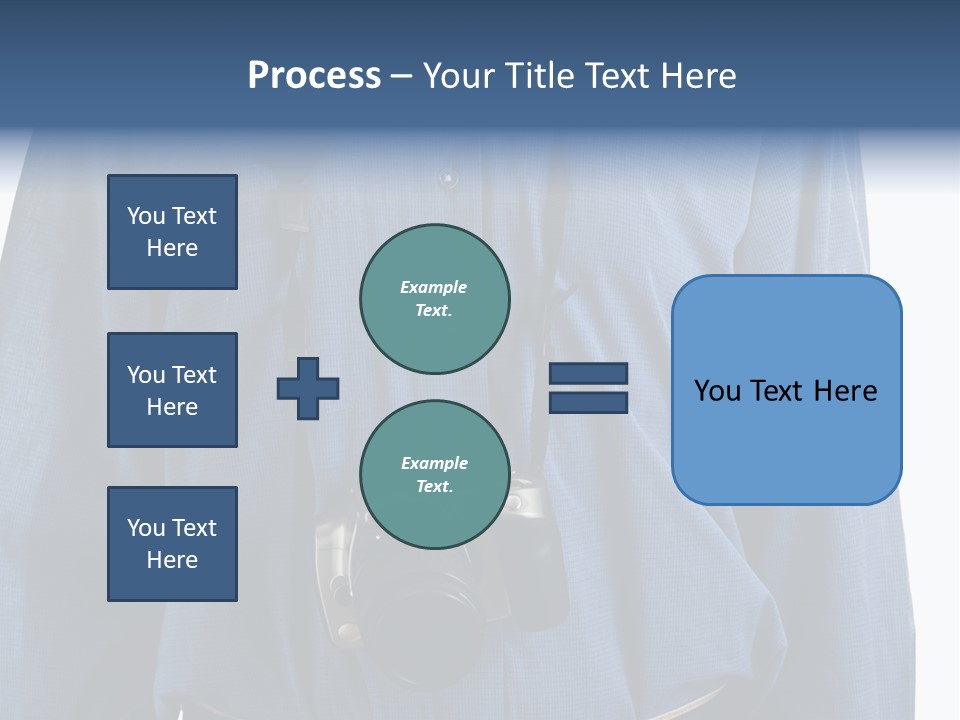 Blue Male Tourist PowerPoint Template