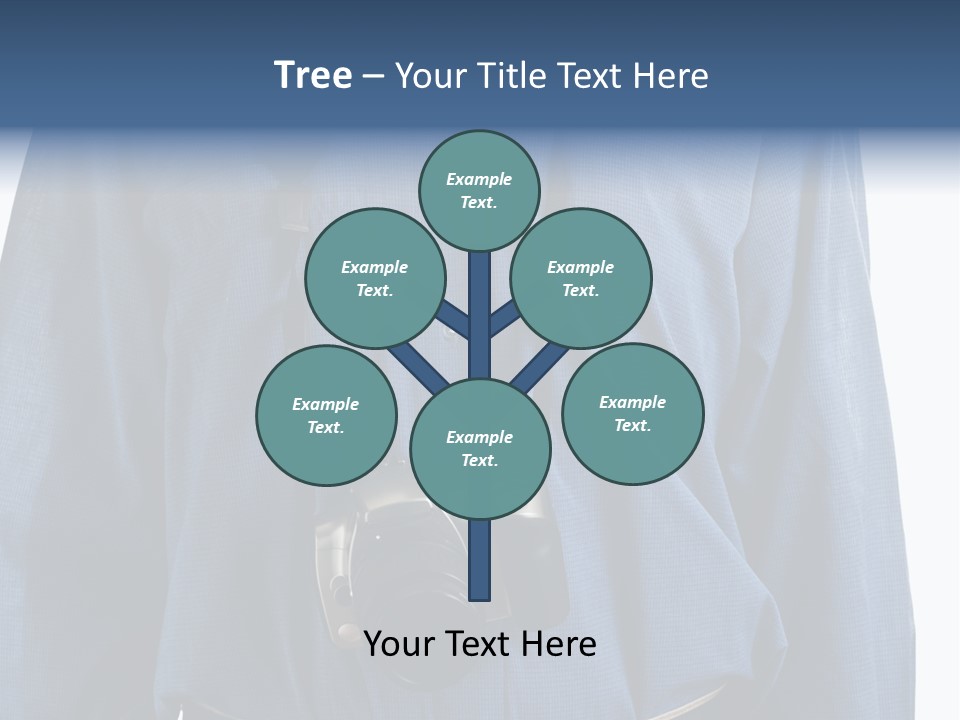 Blue Male Tourist PowerPoint Template