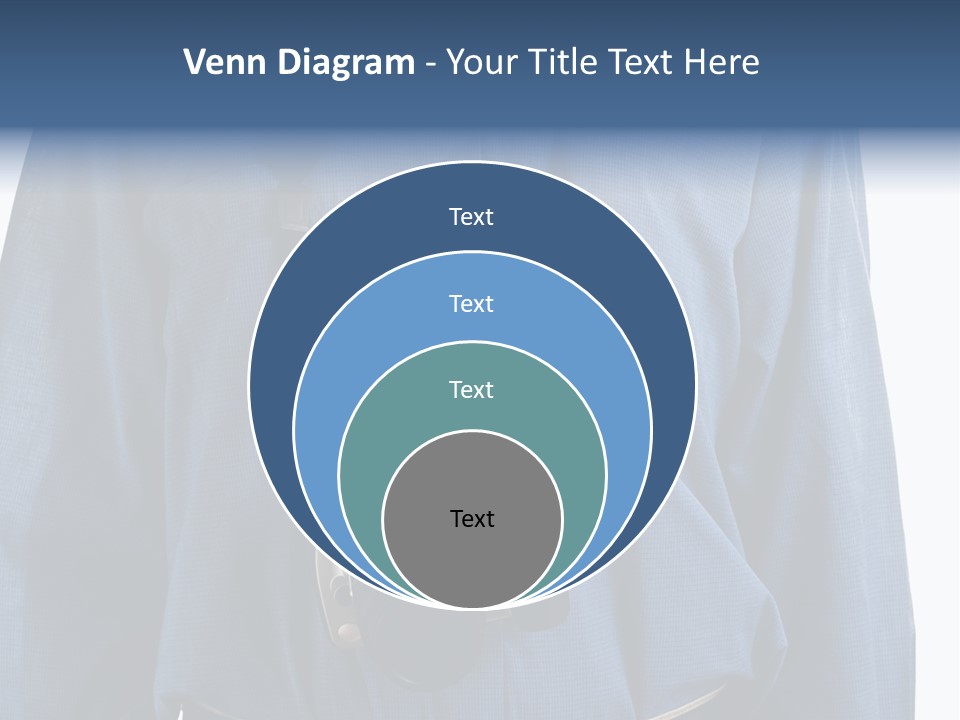 Blue Male Tourist PowerPoint Template