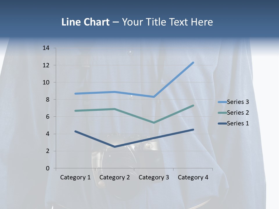 Blue Male Tourist PowerPoint Template