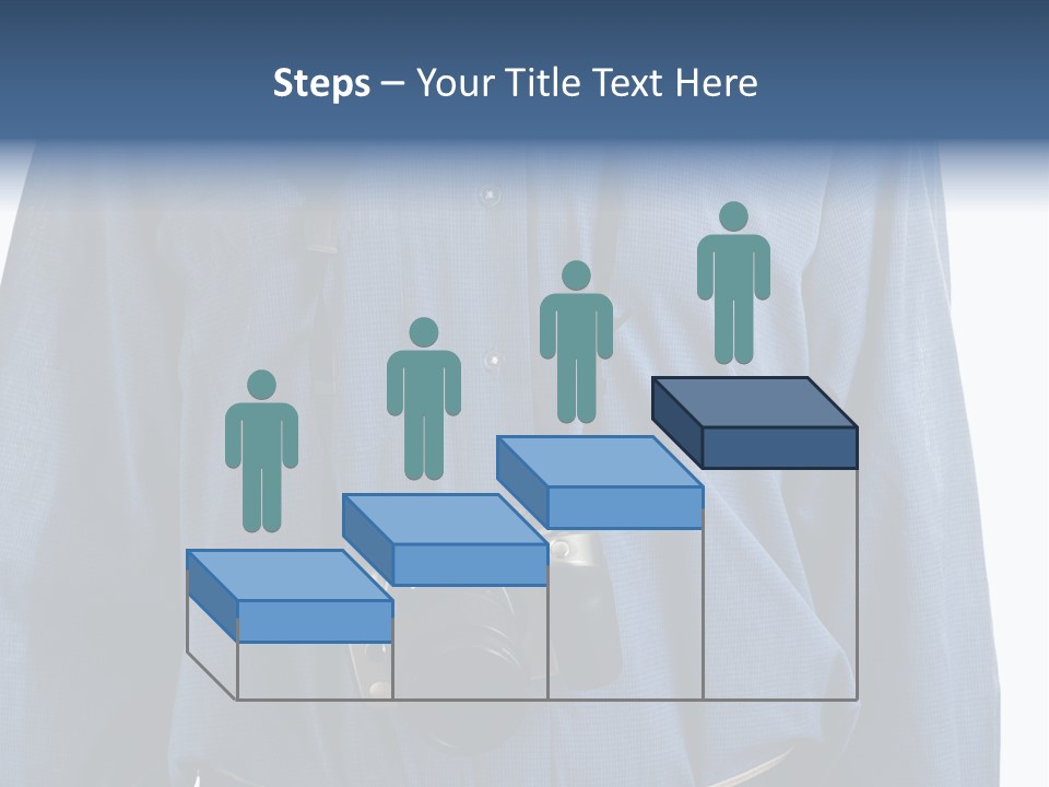 Blue Male Tourist PowerPoint Template