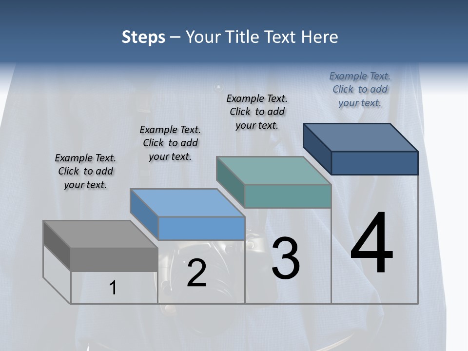 Blue Male Tourist PowerPoint Template