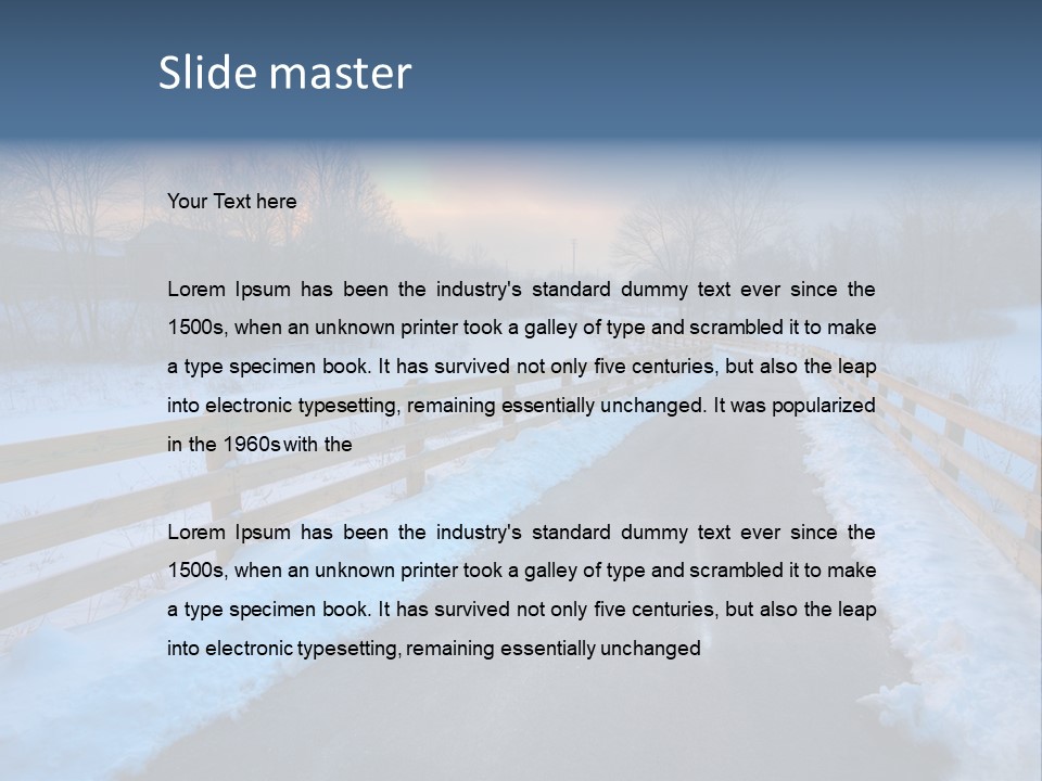 Sunrise Landscape Hiking PowerPoint Template