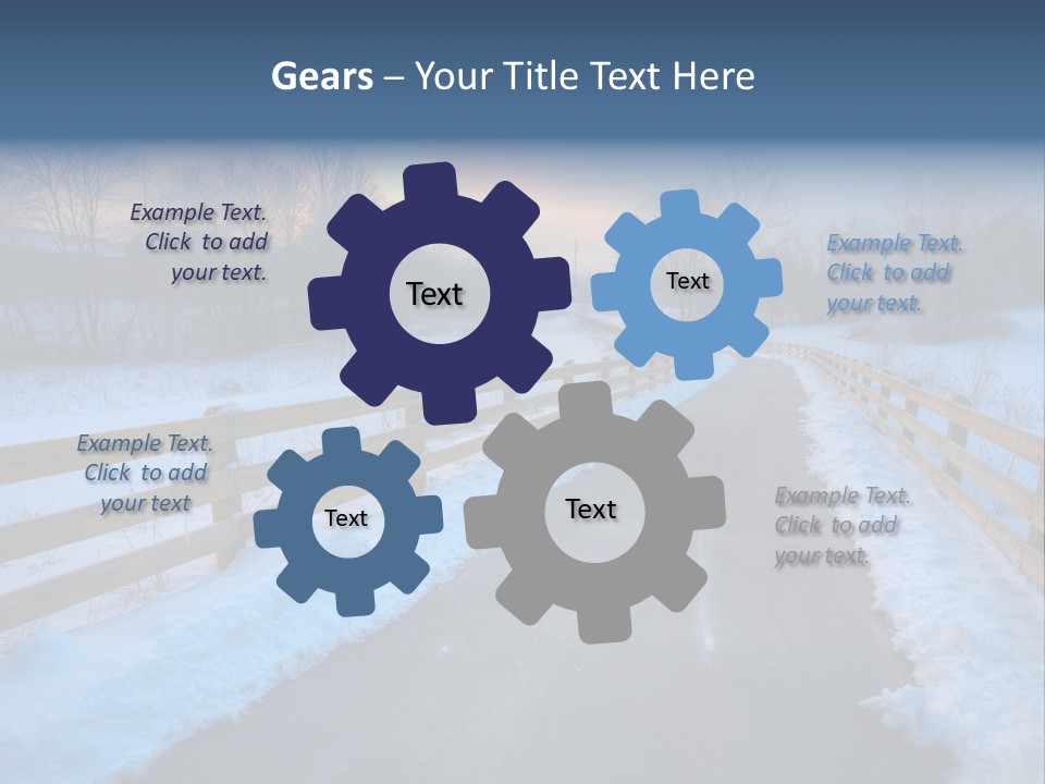 Sunrise Landscape Hiking PowerPoint Template