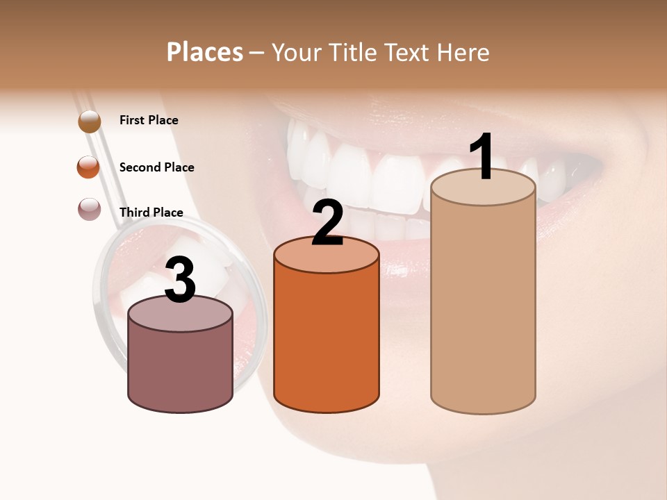 White Dentist Smile PowerPoint Template