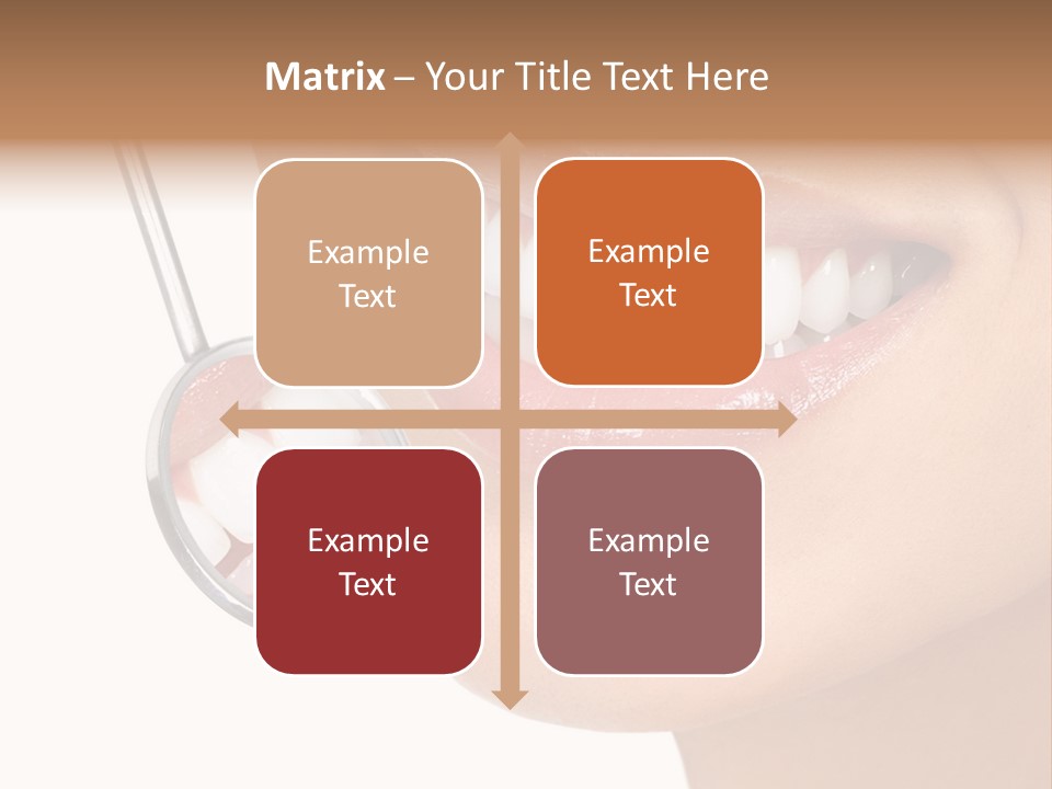 White Dentist Smile PowerPoint Template