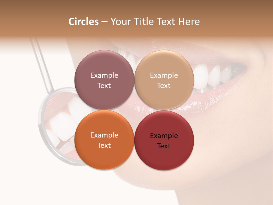 White Dentist Smile PowerPoint Template