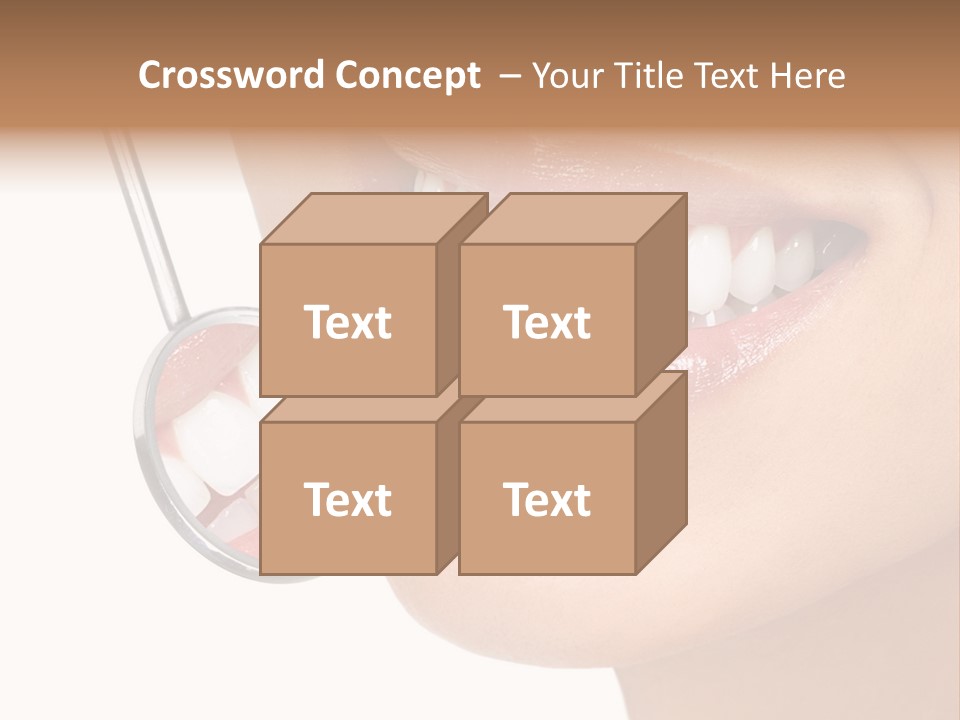 White Dentist Smile PowerPoint Template