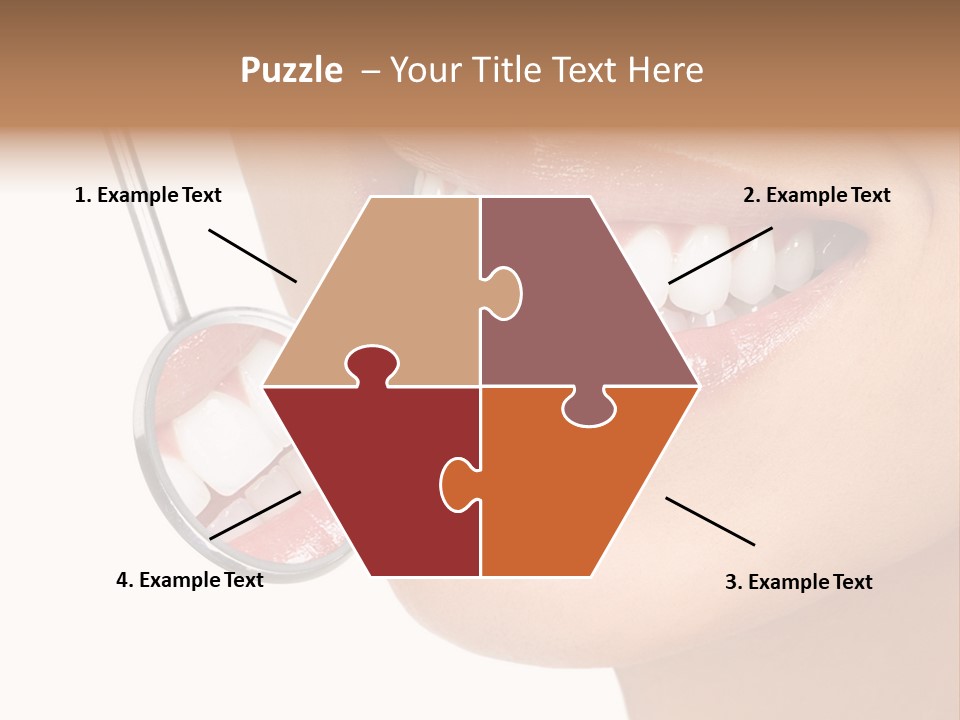 White Dentist Smile PowerPoint Template