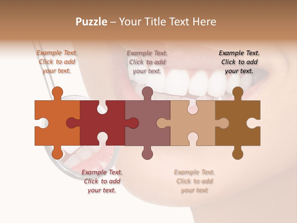 White Dentist Smile PowerPoint Template